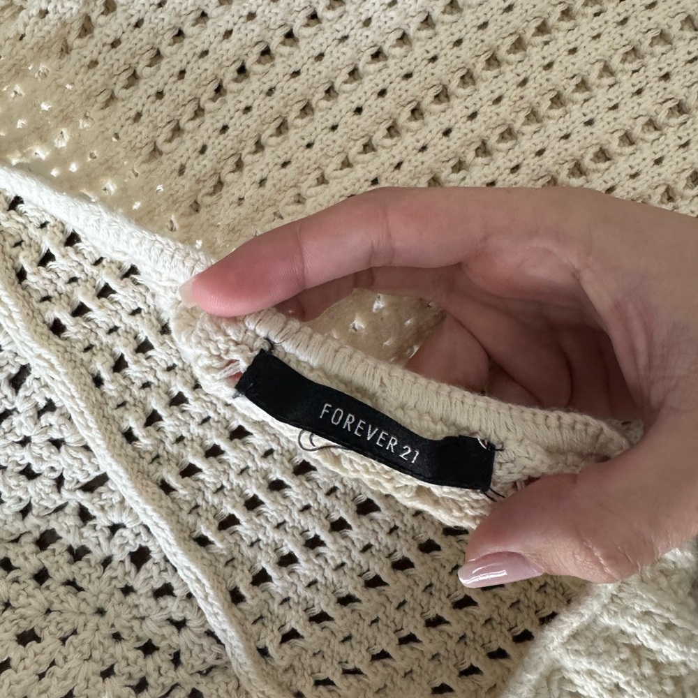 Forever 21 Beige Crochet Dress - Picture 3 of 4